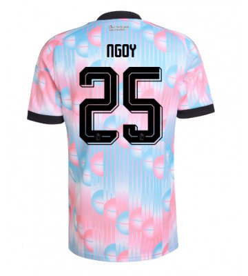 Belgien Nathan Ngoy #25 Bortatröja VM 2026 Kortärmad